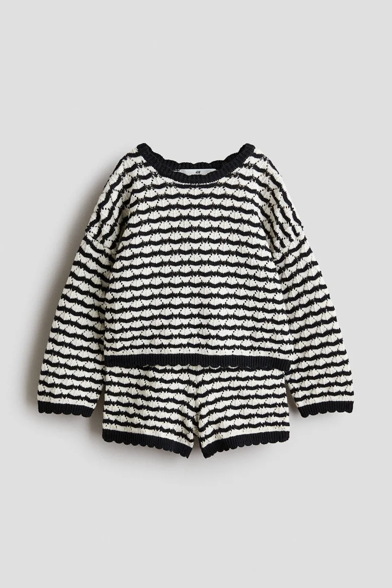 H&M 2-piece pointelle-knit set